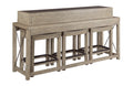 BAR CONSOLE WITH THREE STOOLS Primary