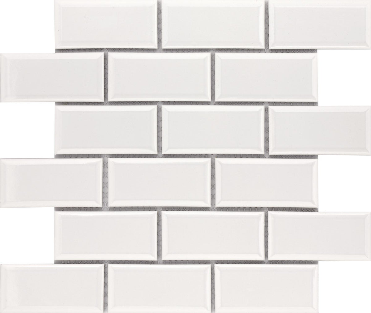 Roca Tile - 2 x 4 Brick Beveled 12 x 12 Mosaic