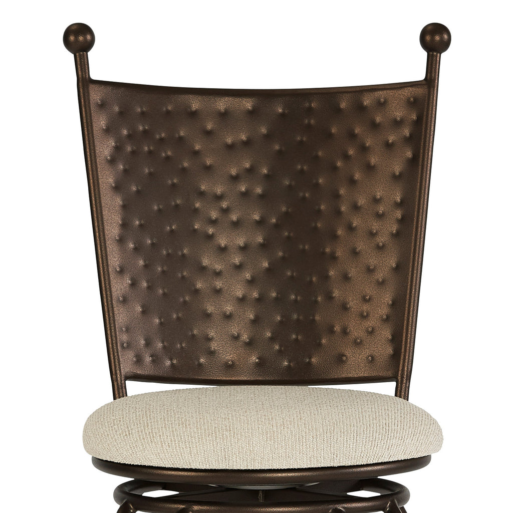 Woodland B225H26S Sunbronze finish Haze90378 fabric closeup