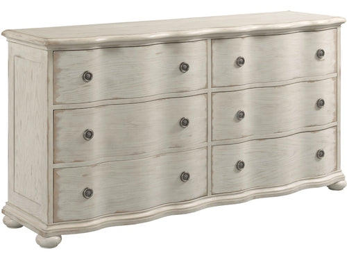 American Drew Helene Six Drawer Dresser - Creme 309-130C