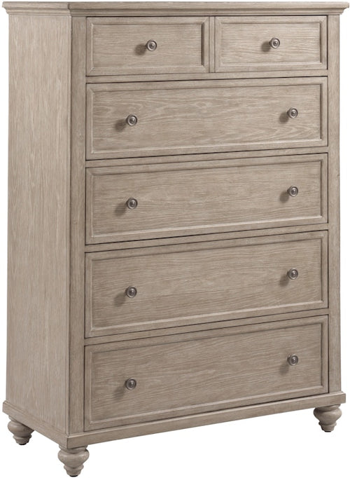 American Drew Miriam Five Drawer Chest - Breve 309-216B