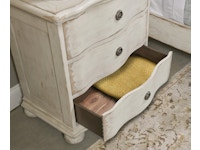 American Drew Helene Three Drawer Nightstand - Creme 309-420C