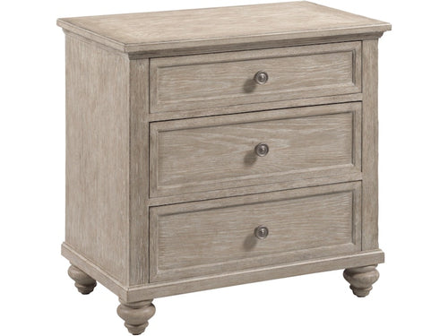 American Drew Miriam Three Drawer Straight Nightstand - Breve 309-421B