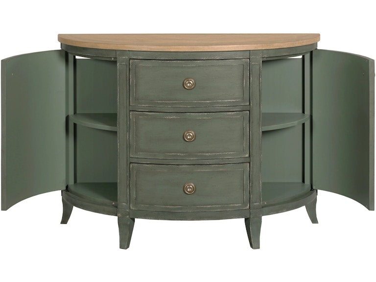 American Drew Woodfield Demilune Chest - Green 483-927G