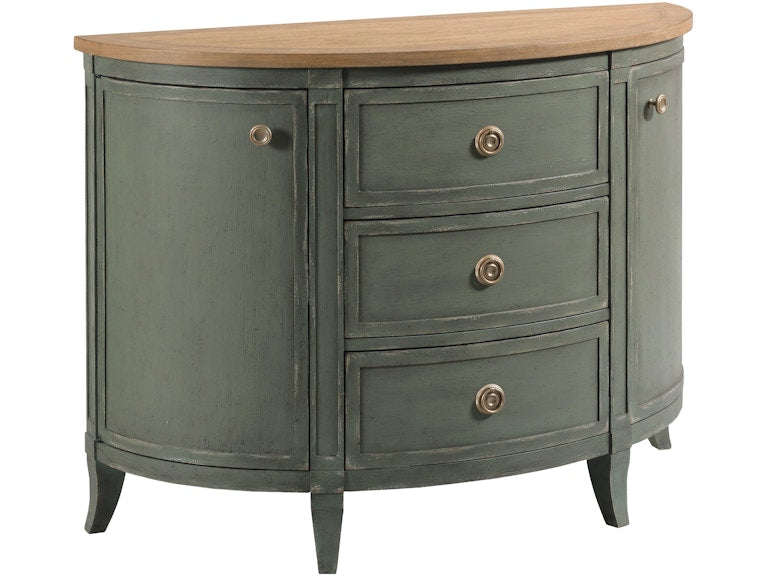 American Drew Woodfield Demilune Chest - Green 483-927G