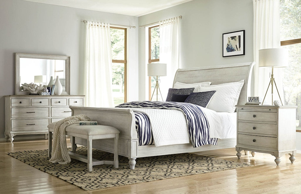 American Drew Hanover Sleigh Queen Bed Complete 750-313R