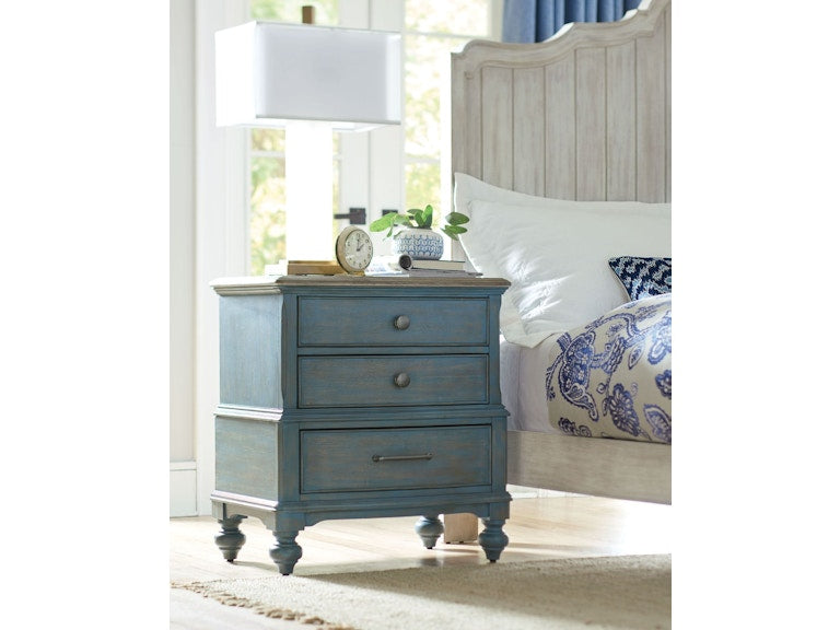 American Drew Moray Nightstand Blue 750-420B