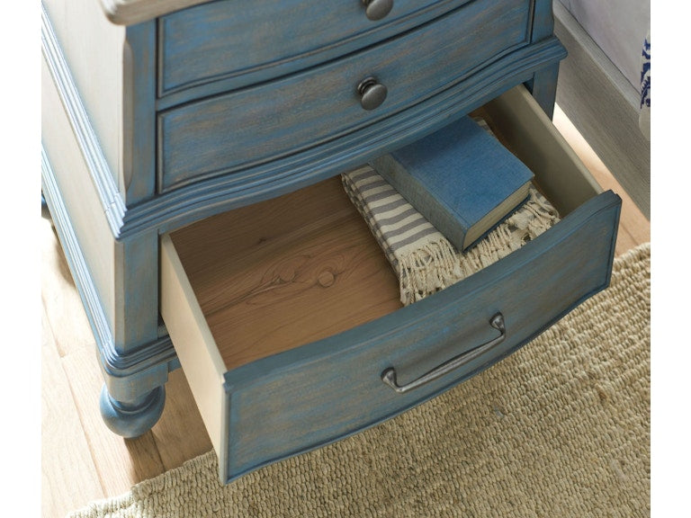 American Drew Moray Nightstand Blue 750-420B