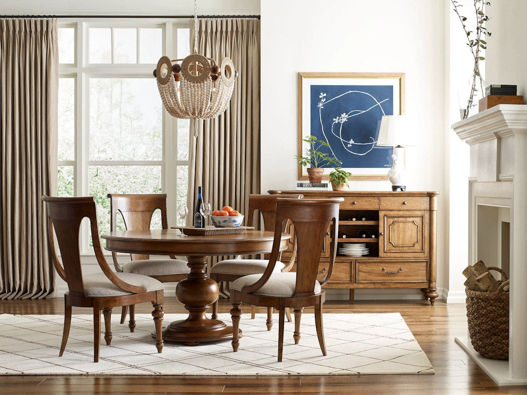 American Drew Hillcrest Round Dining Table Complete 011-701R