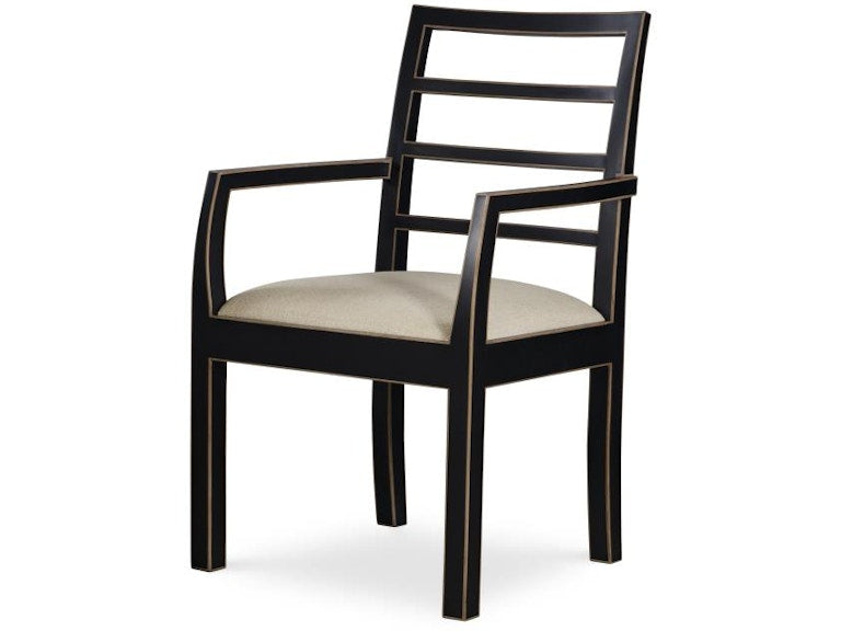 Century Furniture Dara Arm Chair - Black And Gold AE-CCU-3164A-F1