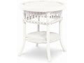 Century Furniture Mainland Wicker Side Table With Tempered Glass Ae-D40-83
