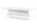 Century Furniture Mainland Wicker Rectangular Dining Table With Tempered Glass Ae-D40-91