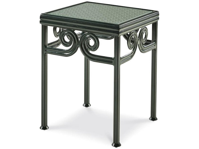Century Furniture Augustine Metal Side Table With Tempered Glass AE-D41-79