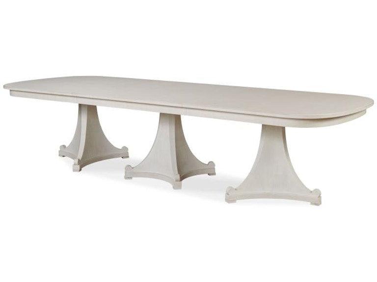 Century Furniture Dawning 132 Tri/Quad-pedestal Dining Table AE9-317