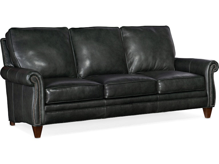 Bradington Young Reddish Stationary Sofa 579-95