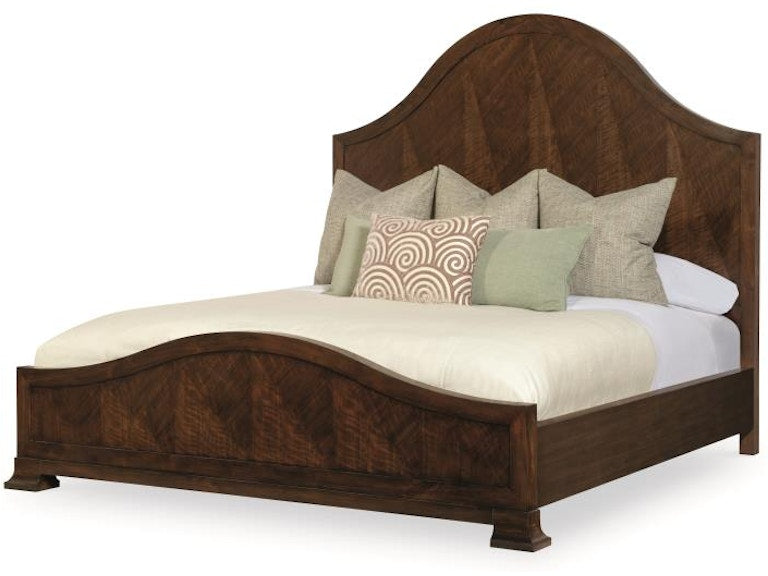 Century Furniture Mcalpine Wood Panel Bed - King 6/6 - Brunette B1H-146