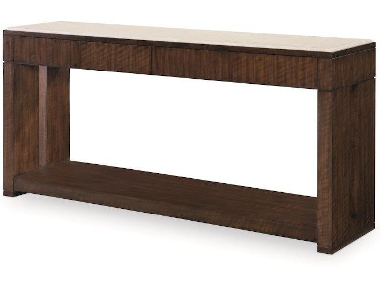 Century Furniture Warner Console Table With Stone Top - Brunette B1H-721M