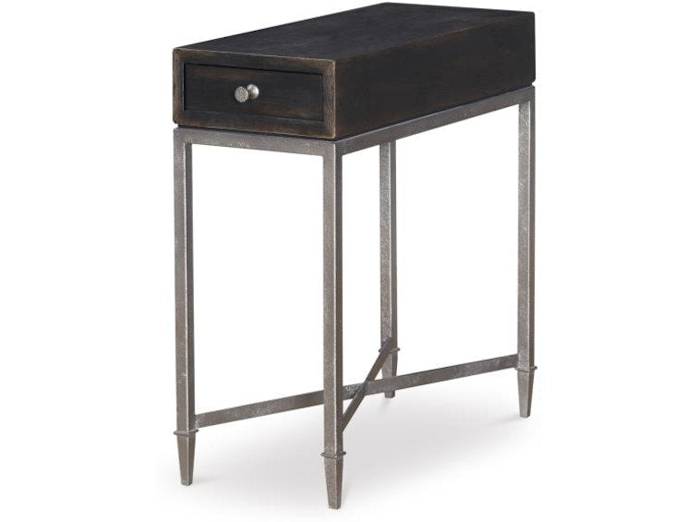 Century Furniture Charles Chairside Table - Black Rustic B2B-612