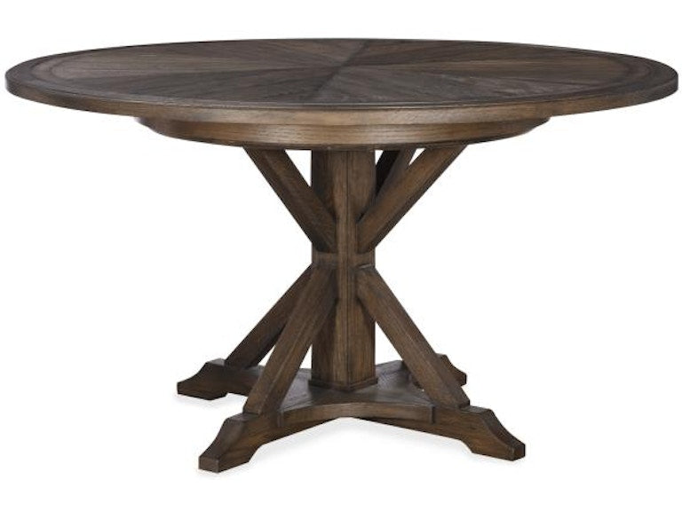 Century Furniture Collin 64 Round Dining Table - Brown Rustic B2H-306