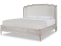 Century Furniture Nichole Upholstered Bed King 6/6 - White Rustic B2W-146