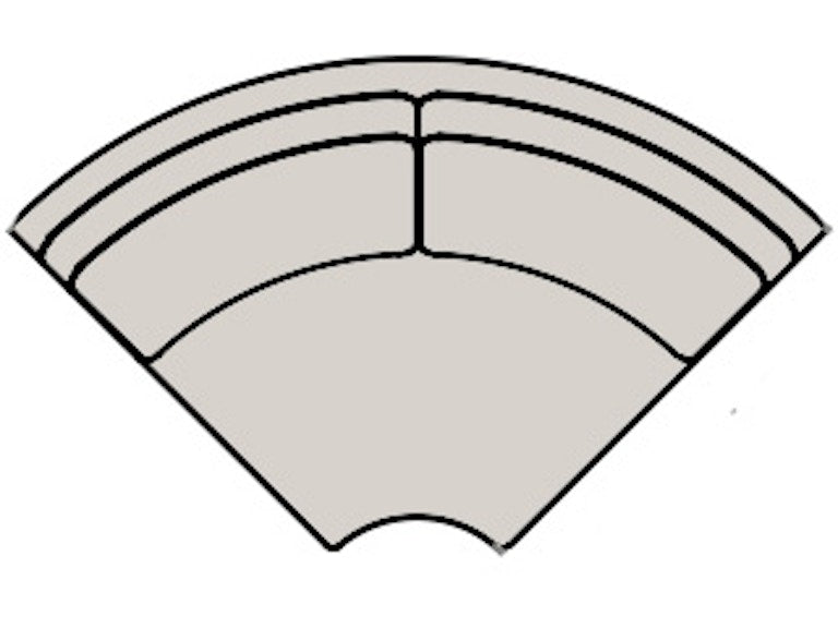 Bradington Young Raymond Corner Wedge - Two Piece Back 201-67-2
