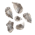 Nickel Wall Leaves, Set of 6 | John-Richard - GBG-2814S6