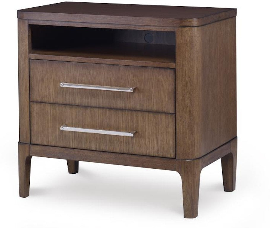 Century Furniture Bowery Place Two Drawer Nightstand - Bowery Cerused C4h-222
