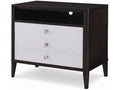 Century Furniture Aria Three Drawer Nightstand - Brownstone/Oxford White C6c-225