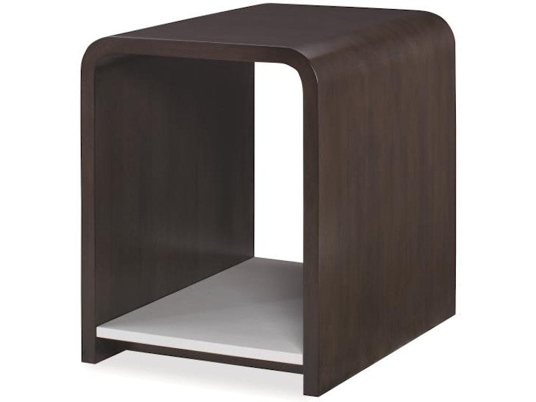Century Furniture Aria Chairside Table - Brownstone/Oxford White C6c-623