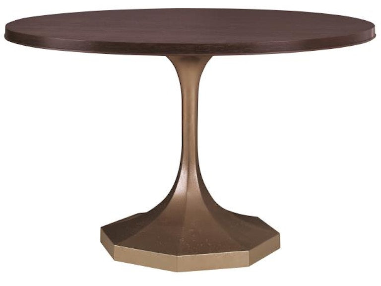 Century Furniture Molly Gold Pedestal 48 Round Dining Table C79-304