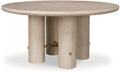 Century Furniture Cadence Round 64" Dining Table - Sand Cerused CA2-305
