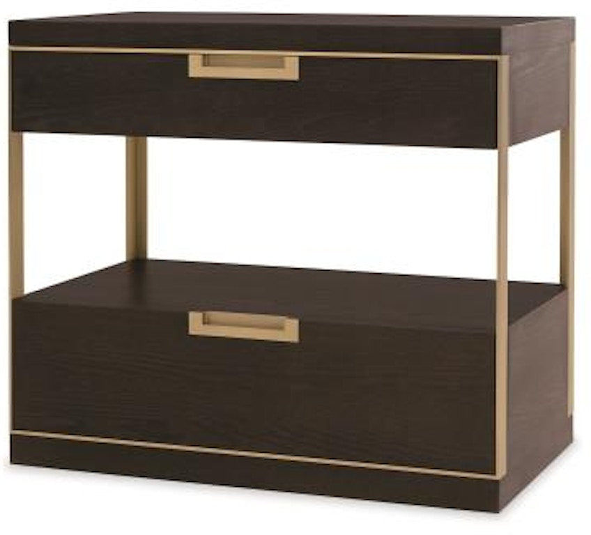 Century Furniture Cadence Two Drawer Nightstand - Mocha CA3-222