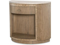 Century Furniture Monterey Demilune Nightstand With Travertine - Hawthorne Light CBA-221M-V1