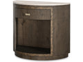 Century Furniture Monterey Demilune Nightstand With Travertine - Hawthorne Dark CBA-221M-V2