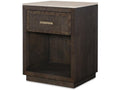 Century Furniture Monterey Single Drawer Nightstand With Travertine - Hawthorne Dark CBA-222M-V2
