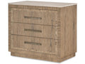 Century Furniture Monterey Three Drawer Nightstand With Travertine - Hawthorne Light CBA-223M-V1