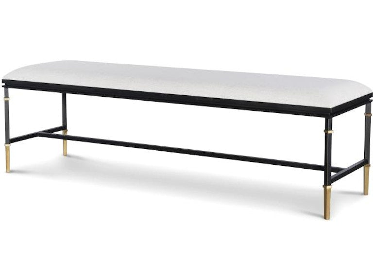 Century Furniture Monterey Upholstered/Metal Bench CBA-555-V1