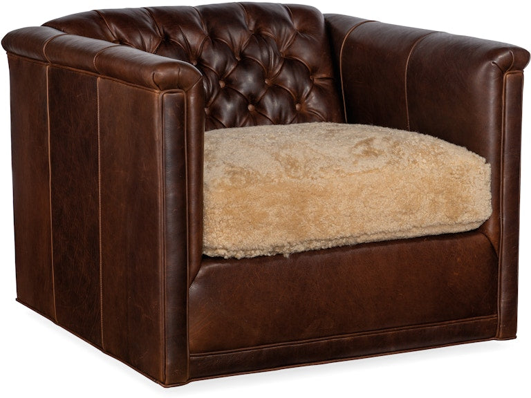 Bradington Young Jaden Swivel Tufted Chair 517-25SW