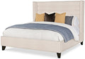 Century Furniture Stocked Fully Uph. Wing Bed - Med. Height - King 6/6 CR1-122K-V1