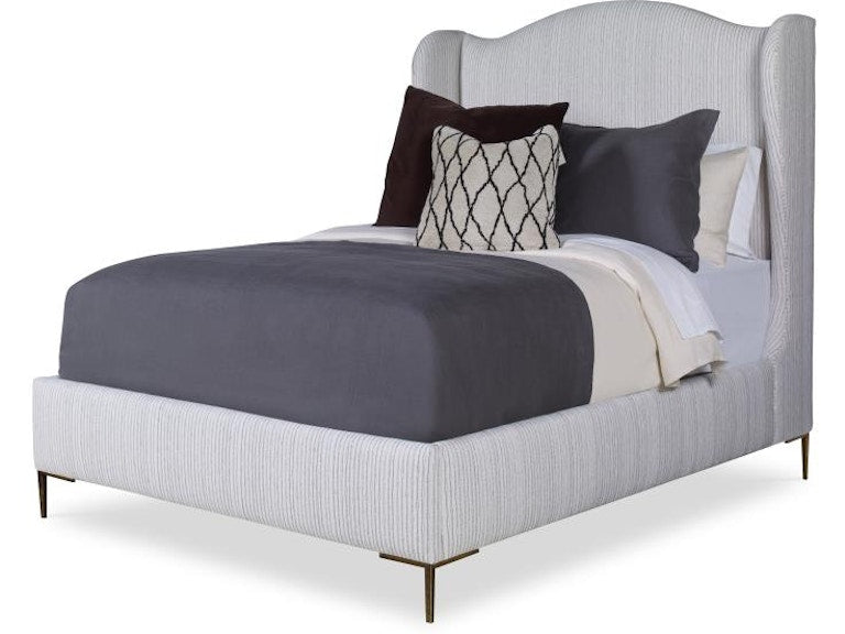 Century Furniture Details Fully Uph Wing Medium H.b. Bed - Queen 5/0 Cr9-122Q