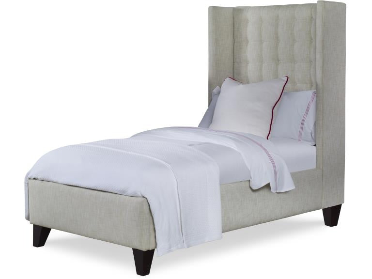 Century Furniture Details Fully Uph Wing Tall H.b. Bed - Twin 3/3 Cr9-123T