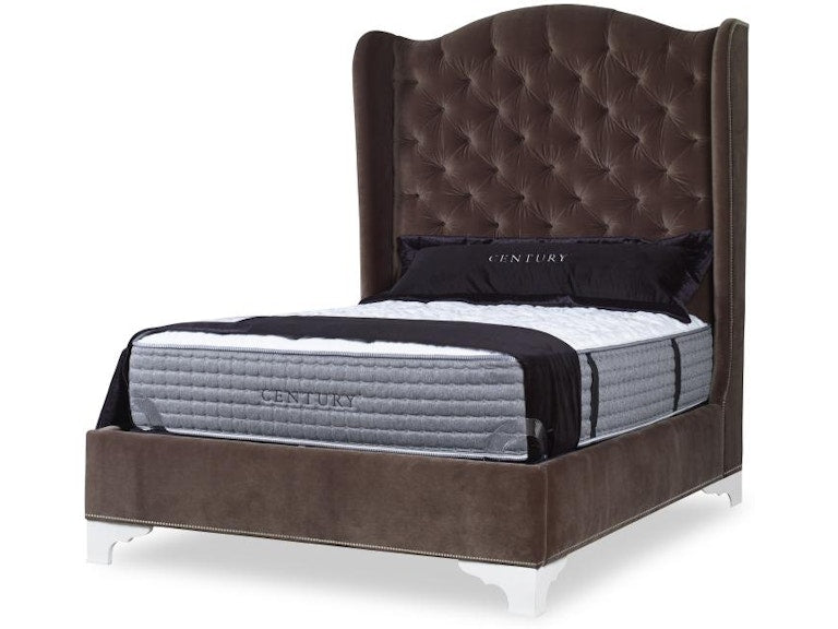 Century Furniture Details Fully Uph Wing Tall H.b. Bed - Queen 5/0 Cr9-123Q