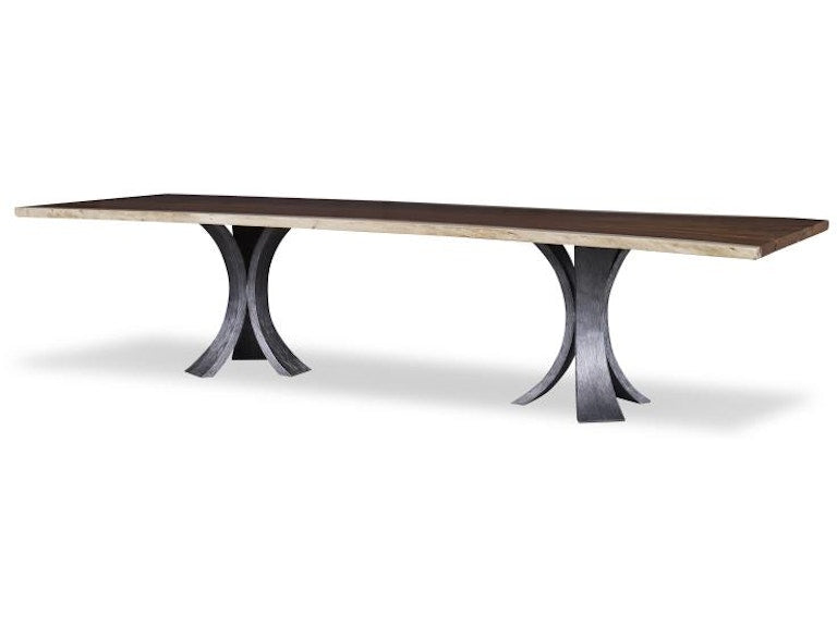 Century Furniture 120 Guan Slab Dining Table - Textured Metal CR9-1-120-G-973