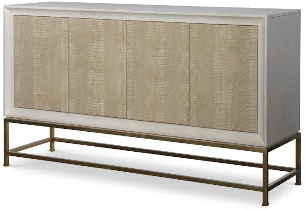 Century Furniture Details II Four Door Upholstered Front Tall Credenza CR9-511U