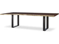 Century Furniture 120 Guan Slab Dining Table - Oiled Bronze Strap CR9-1-120-G-971