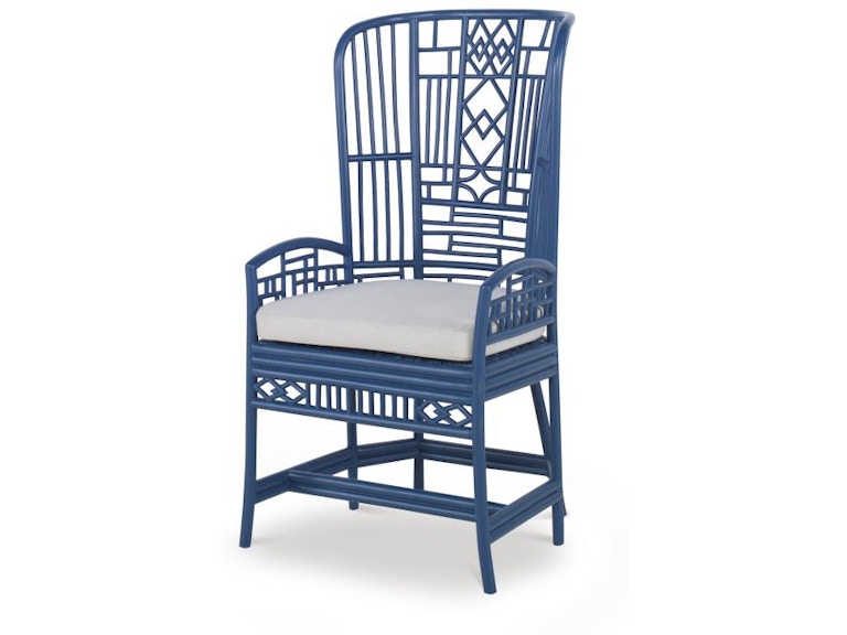 Century Furniture Riviera Desk Chair - Blue/Flax CT6013-NV