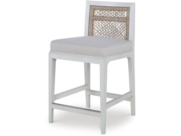 Century Furniture Pasadena Counter Stool - White/Natural/Flax CT6017C-CN