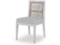 Century Furniture Pasadena Side Chair - White/Natural/Flax CT6017S-CN