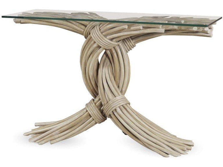 Century Furniture Braided Knot Console Table - Limewash CT6141-LW