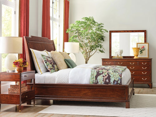 American Drew Helmuth Queen Sleigh Bed - Complete 426-313R